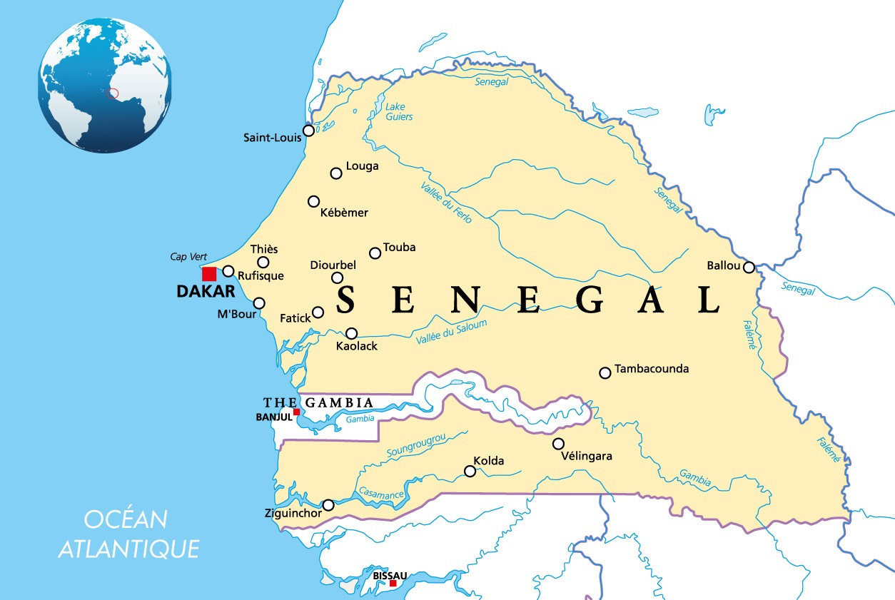 Carte du Sénégal par SEP Voyages SEP Voyages a le plaisir de vous faire découvrir sa nouvelle destination sur le continent africain : le Sénégal.